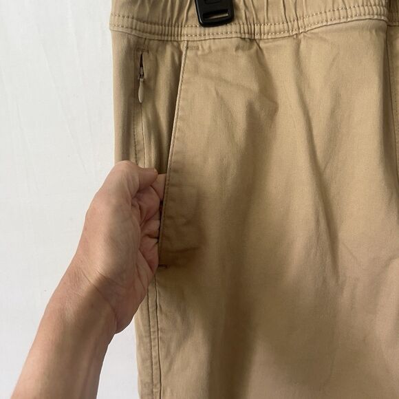 Hollister Skinny Jogger Pants Men's Small Tan Elastic Waist Drawstring Uniform - Picture 5 of 9